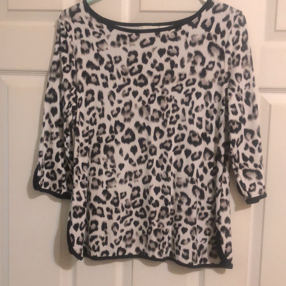 Chico's Animal Print Top Size 1 medium
